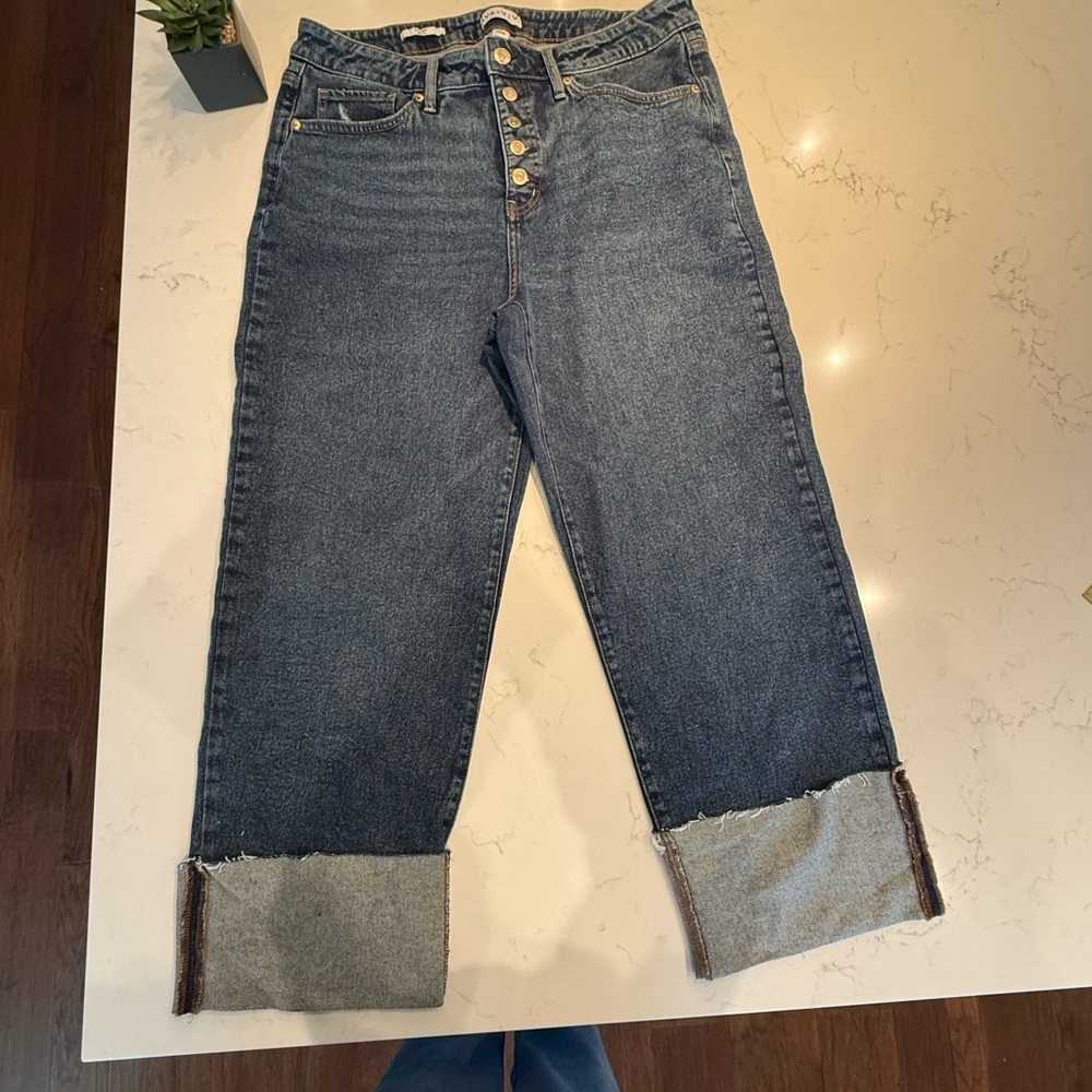 Ava & Viv Dark Blue Cropped Jeans